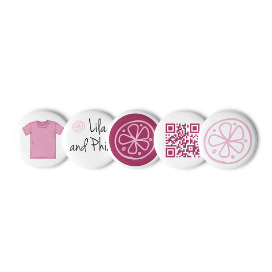 Set of pin buttons - Lila & Phia